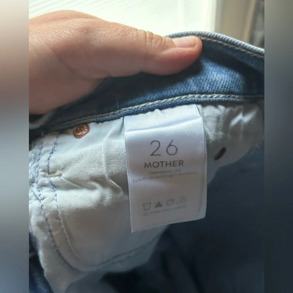 Mother The Mid Rise Dazzler Ankle Fray Reading by the Pool Size 26 - Picture 8 of 8